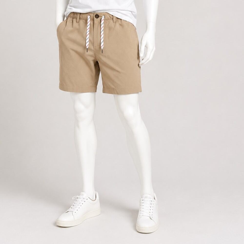 Chubbies Regular Fit Khaki Drawstring Stretch Shorts Mens Medium 9" Casual 28"